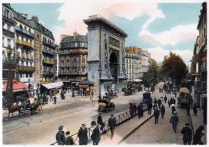 Das Porte Saint Denis, Paris, um 1900 von Unbekannt