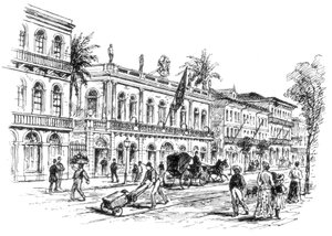 Die Präsidentenresidenz, Rio de Janeiro, Brasilien, 1892 von Unbekannt