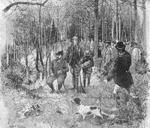 Der Prinz von Wales beim Fasanenschießen in Sandringham, 1893, 1901 von Unbekannt