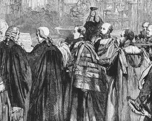 Der Prinz von Wales nimmt zum ersten Mal seinen Platz im House of Lords ein...1863, 1901 von Unbekannt