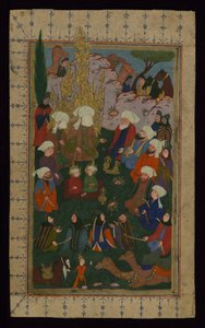 Der Prophet Muhammad betet an der Kaaba