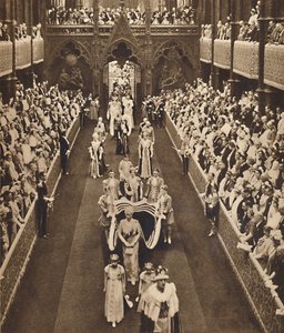 Die Prozession der Königinmutter, 12. Mai 1937 von Unbekannt