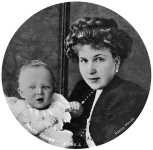 Die Königin von Spanien und der Prinz von Asturien, 20. Jahrhundert von Unbekannt