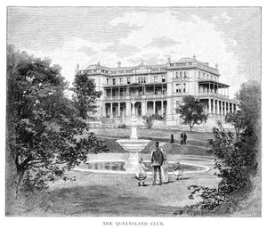 Der Queensland Club, Australien, 1886 von Unbekannt
