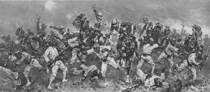 Die Rebellion von Arabi Pascha in Ägypten, 1882: Der Angriff bei der Schlacht von Kassassin, 1901 von Unbekannt