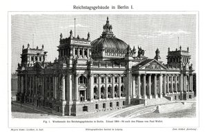 Der Reichstag, Berlin, Deutschland, spätes 19. Jahrhundert