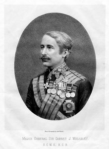 Der ehrenwerte Garnet Joseph Wolseley, britischer Feldmarschall, 1880 von Unbekannt