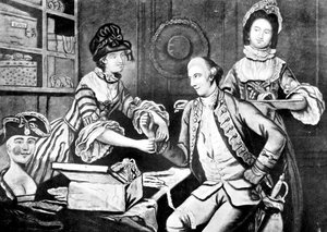 Die rivalisierenden Modistinnen, 1770 von Unbekannt