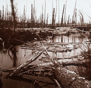 Der Fluss Ailette, Nordfrankreich (ca. 1914-ca. 1918)
