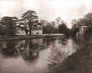 Der Fluss Nadder, Wilton House, Wiltshire, 1894 von Unbekannt