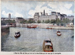 Die Seine und das Hôtel de Ville, Paris, 1903