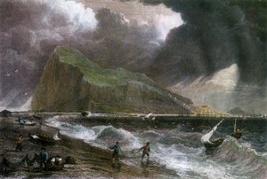 Der Felsen von Gibraltar, vom Buchtseite aus gesehen, 20. Jahrhundert