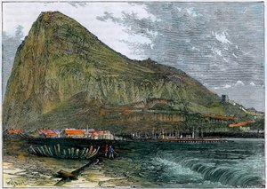 Der Felsen von Gibraltar, um 1880