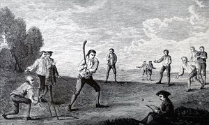 Der Royal Academy Club spielt Cricket von Unbekannt