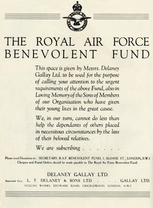 Der Royal Air Force Benevolent Fund, 1941