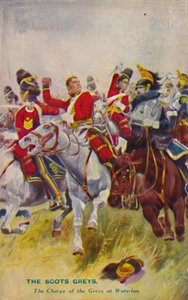 Die Royal Scots Greys. Der Angriff der Greys bei Waterloo, 1815, 1939