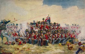 Die Royal Scots. Der Platz bei Quatre Bras, 1815, 1939 von Unbekannt