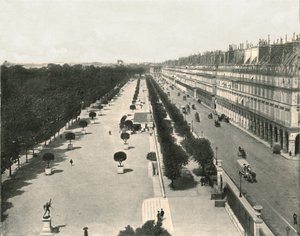 Die Rue de Rivoli, Paris, Frankreich, 1895