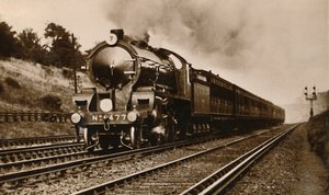 Der S.R. West of England Express passiert Earlsfield, frühes 20. Jahrhundert