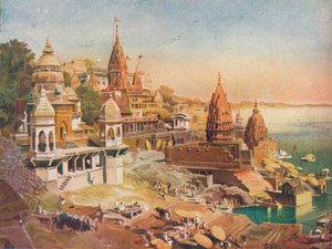 Die heilige Stadt der Hindus: Benares am Ganges, 1908