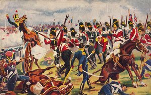 Der Vormarsch der Sherwood Foresters bei Salamanca von Unbekannt