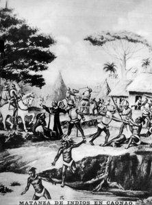 Das Massaker an den Eingeborenen in Caonao, 16. Jahrhundert, 1920er Jahre