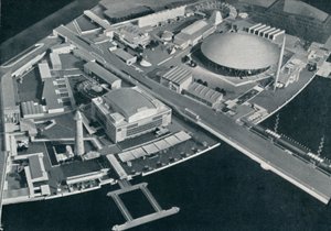Das South Bank Gelände, 1951