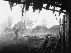 Die sowjetische Armee kontert. Ende Oktober 1941. Tarutino, Region Kaluga