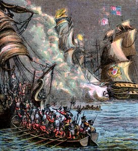 Die spanische Armada, 1588, um 1850