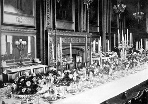 Der Speisesaal des Sprechers, House of Commons, Westminster, London, ca. 1905 von Unbekannt