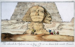 Die Sphinx, Ägypten, 1744