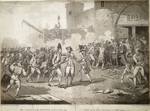 Der Sturm auf die Bastille am 14. Juli 1789, 1789 von Unbekannt