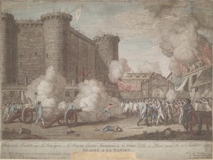 Der Sturm auf die Bastille am 14. Juli 1789, 1789 von Unbekannt