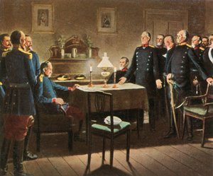 Die Kapitulation im Schloss Sedan, 2. September 1870, 1936 von Unbekannt