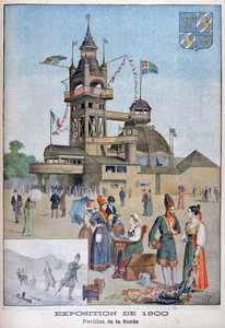 Der schwedische Pavillon auf der Weltausstellung 1900, Paris