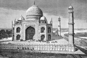 Das Taj Mahal, Agra, Indien, 1895 von Unbekannt