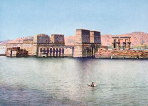 Der Tempel der Isis in Philae, Ägypten, 20. Jahrhundert von Unbekannt