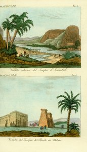 Der Tempel von Ramses II in Abu Simbel (Isambul), Nubien, und der Tempel des Thoth in Dakka, Nubien
