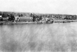 Der Tigris-Fluss vom 31. britischen Feldlazarett, Bagdad, Mesopotamien, Erster Weltkrieg, 1918