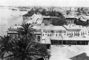 Der Tigris, vom 31. britischen Feldlazarett, Bagdad, Mesopotamien, Erster Weltkrieg, 1918