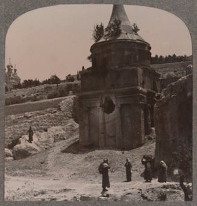 Das Grab Absaloms im Tal Josaphat, ca. 1900