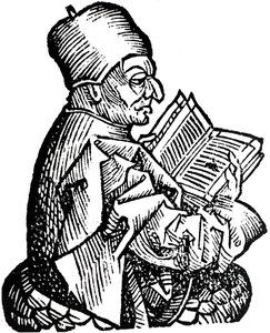 Der ehrwürdige Beda, um 673-735, angelsächsischer Theologe, Gelehrter und Historiker, 1493