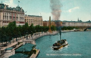 Das Victoria Embankment, London, 1907, um 1900-1930 von Unbekannt