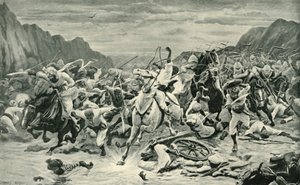 Der Sieg von Kandahar Kavallerie-Verfolgung zum Arghandab-Fluss, 1901 von Unbekannt