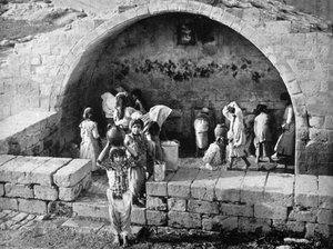 Der Jungfrauenbrunnen in Nazareth, 1926
