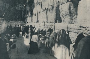 Die Klagemauer: Der Tag der Klage um die verlorene Stadt ihrer Vorfahren, ca. 1935 von Unbekannt