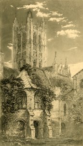 Der Wasserturm, Canterbury Cathedral, Canterbury, Kent, 1885 von Unbekannt