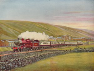 Der West Coast Scotsman in voller Fahrt in der Nähe von Tebay, L.M.S.R., 1926 von Unbekannt