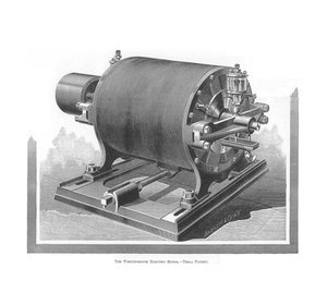 Der Westinghouse-Wechselstrommotor von Nikola Tesla, 1888-1889 von Unbekannt