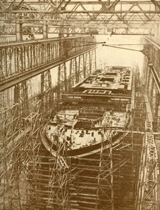Der White Star Liner Doric im Bau